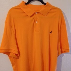 Nautica Orange Polo Shirt